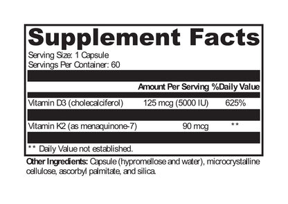 KC Pro-Nutrients, D3K2 5,000