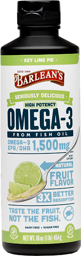 Barlean’s, Seriously Delicious High Potency Omega-3 Key Lime Pie 16 oz