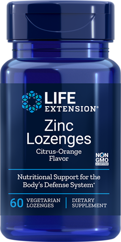 Zinc Lozenges Citrus-Orange Flavor 60 Lozenges