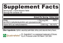 Load image into Gallery viewer, KC Pro-Nutrients, Methyl B12 + Folate

