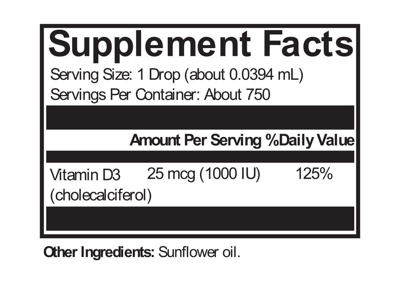 KC Pro-Nutrients, D3 Liquid (1 oz.)