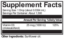 Load image into Gallery viewer, KC Pro-Nutrients, D3 Liquid (2 oz.)
