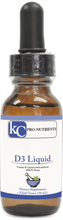 Load image into Gallery viewer, KC Pro-Nutrients, D3 Liquid (1 oz.)
