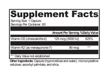 Load image into Gallery viewer, KC Pro-Nutrients, D3K2 5,000
