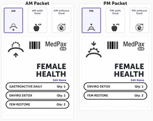 Load image into Gallery viewer, KC Pro-Nutrients, Female Health Packs
