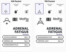 Load image into Gallery viewer, KC Pro-Nutrients, Adrenal Fatigue Packs
